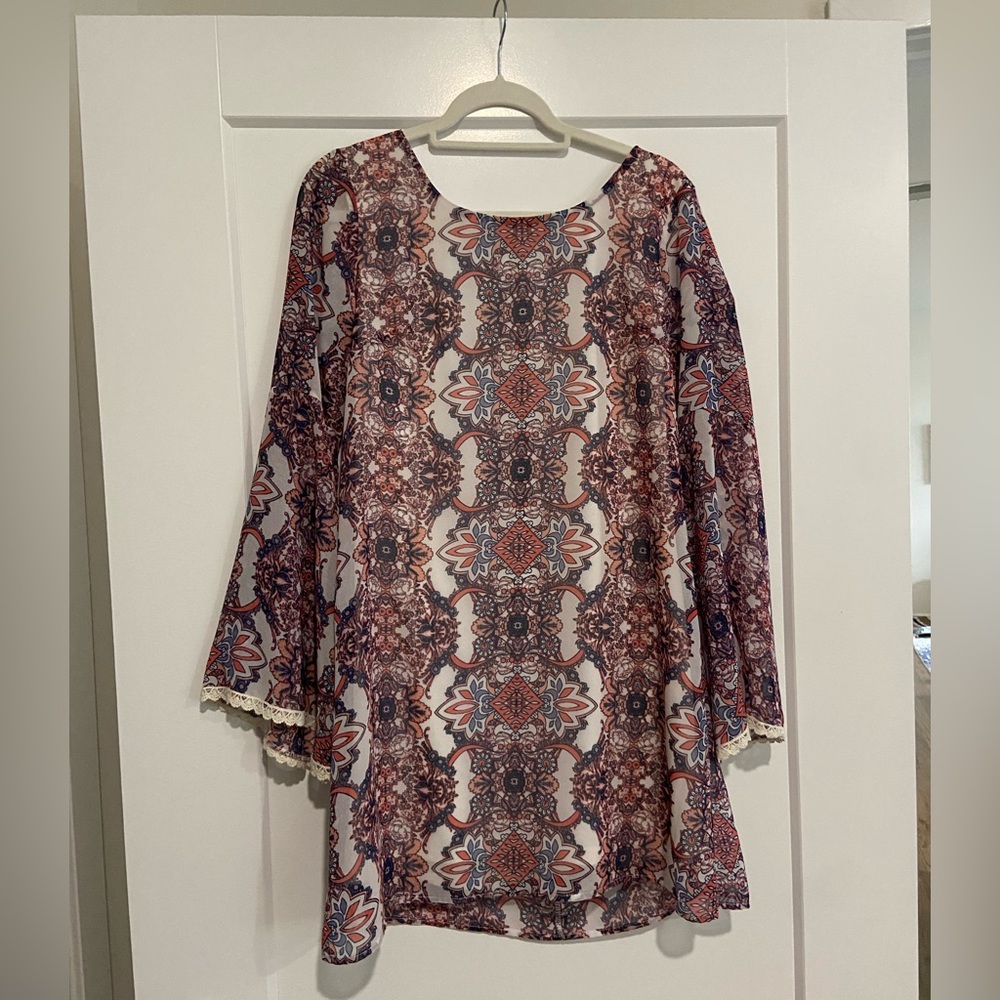 Floral Long Sleeved Dress